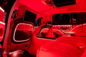 ครอบเบาะหลัง W223 S-Class MAYBACH LED เปลี่ยนสีตามระบบรถยนต์ (แท้)