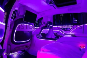 ครอบเบาะหลัง W223 S-Class MAYBACH LED เปลี่ยนสีตามระบบรถยนต์ (แท้)