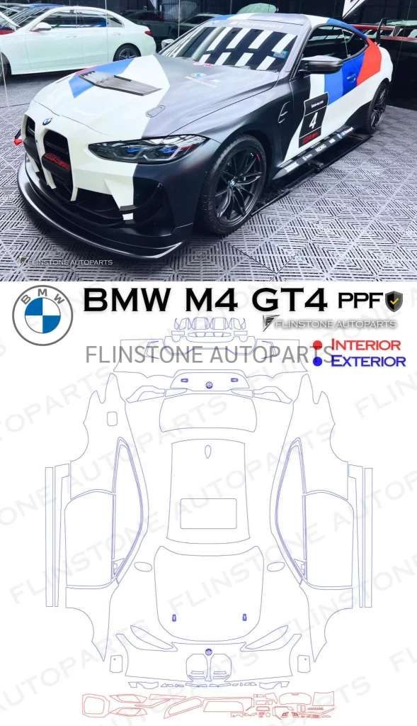 ฟิล์มใสกันรอยรอบคัน BMW M4 (G82) GT4