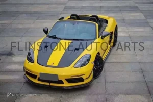 ลิ้นหน้า Carbon Fiber Porsche 718 Cayman/Boxster ทรง TAKD