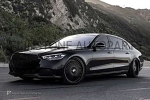 กระจังหน้า W223 S-Class ทรง Maybach สีดำ (แท้)