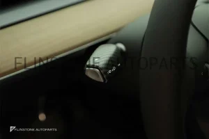 กรอบก้านไฟเลี้ยว Tesla Model 3 ลายคาร์บอน สีด้าน