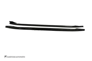สเกิร์ตข้าง Dry Carbon Fiber สำหรับ Tesla Model 3