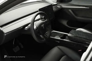 ฝาครอบคอนโซลกลาง Forged Carbon Fiber สำหรับ Tesla Model 3