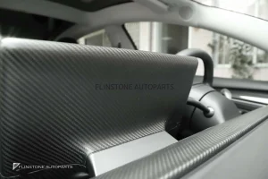 กรอบส่วนหลังจอกลาง Dry Carbon Fiber สำหรับ Tesla Model Y