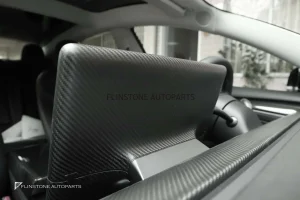กรอบส่วนหลังจอกลาง Dry Carbon Fiber สำหรับ Tesla Model Y