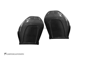 ครอบด้านหลังเบาะ Dry Carbon Fiber Replacement สำหรับ Tesla Model Y