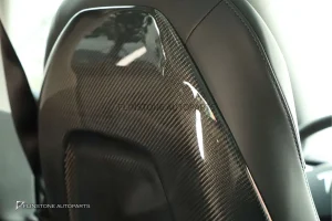 ครอบด้านหลังเบาะ Dry Carbon Fiber Replacement สำหรับ Tesla Model Y