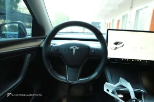 ครอบพวงมาลัย Matte Carbon Fiber สำหรับ Tesla Model Y