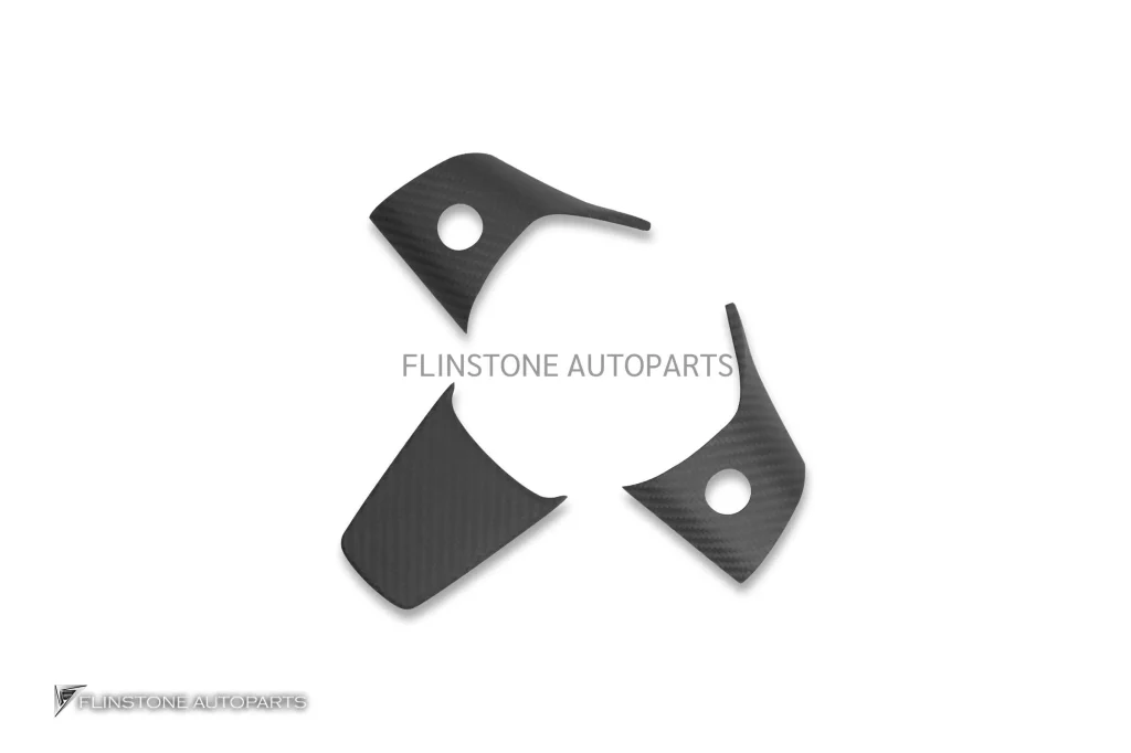 กรอบพวงมาลัย Matte Carbon Fiber สำหรับ Tesla Model Y