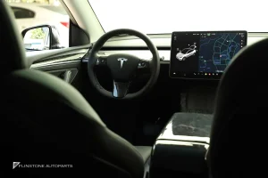 กรอบพวงมาลัย Forged Carbon Fiber สำหรับ Tesla Model Y