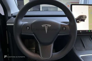 กรอบพวงมาลัย Matte Carbon Fiber สำหรับ Tesla Model 3