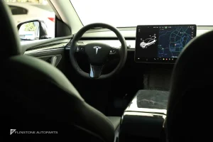 กรอบพวงมาลัย Forged Carbon Fiber สำหรับ Tesla Model 3