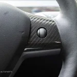กรอบพวงมาลัย Dry Carbon Fiber สำหรับ Tesla Model 3