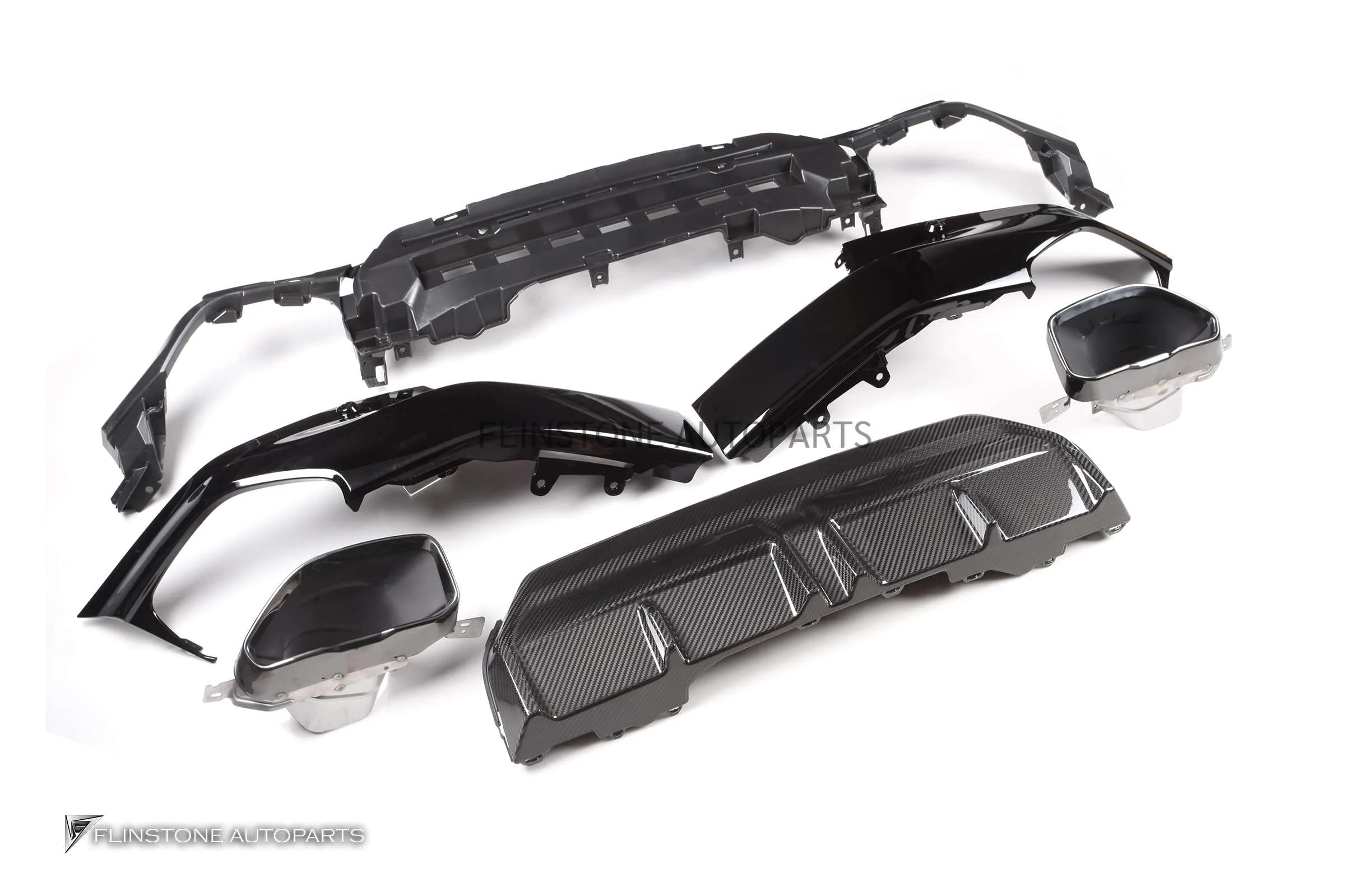 ชุดดิฟฟิวเซอร์ Carbon Fiber BMW 2 Series G42 ทรง M Performance (แท้)