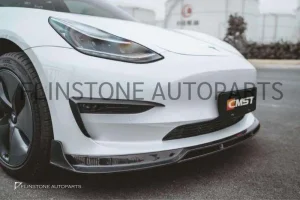 ลิ้นหน้า Carbon Fiber Tesla Model 3 ทรง CMST V.2 (แท้)