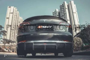 ดิฟฟิวเซอร์ Carbon Fiber Tesla Model 3 ทรง CMST V.1 (แท้)