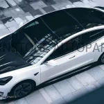 ฝากระโปรงหน้า Carbon Fiber Tesla Model 3 ทรง CMST V.1 (แท้)