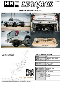 ชุดท่อ HKS Carbon Nissan NAVARA PRO-4X
