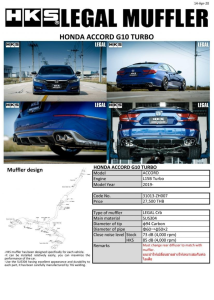 ชุดท่อ HKS Carbon Honda Accord G10 Turbo