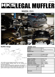 ชุดท่อ HKS Mazda CX-5