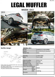 ชุดท่อ HKS Mazda CX-3
