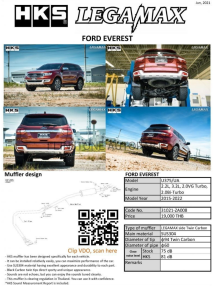 ชุดท่อ HKS Twin Carbon Ford Everest