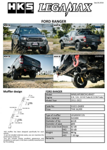 ชุดท่อ HKS Ford Ranger