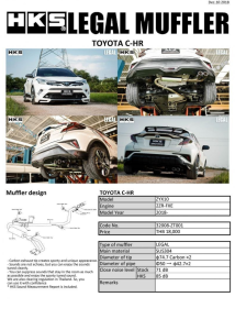 ชุดท่อ HKS Toyota C-HR