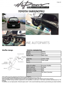 ชุดท่อ HKS Toyota Yaris(NCP91)