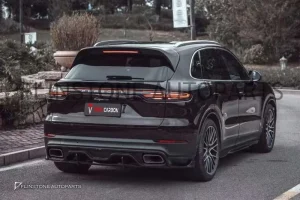 ดิฟฟิวเซอร์ Carbon Fiber PORSCHE CAYENNE E3 ทรง TAKD (แท้)