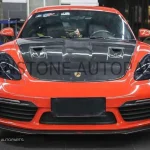 ฝากระโปรง Carbon Fiber PORSCHE 718 Cayman Boxster ทรง CMST