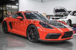 ฝากระโปรง Carbon Fiber PORSCHE 718 Cayman Boxster ทรง CMST