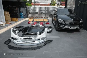 ชุดเปลี่ยนโฉม W166 ML Class เป็น GLE63 AMG