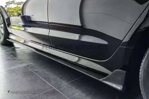 สเกิร์ตข้าง Carbon Fiber Audi A6 ทรง Karbel