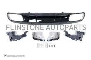 diffuser with tips W205 C-Class style C63 Facelift for cars other than AMG