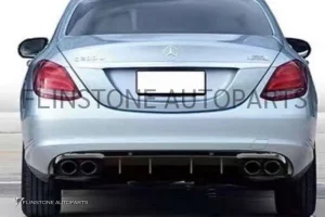 ดิฟฟิวเซอร์พร้อมปลายท่อ W205 C-Class ทรง C43 Facelift สำหรับรถที่ไม่ใช่ AMG