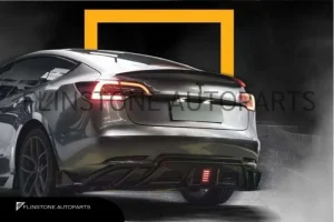 ชุดแต่งรอบคัน TESLA MODEL 3 ทรง Aerokit Carbon Look With LED Black