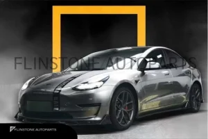 ชุดแต่งรอบคัน TESLA MODEL 3 ทรง Aerokit Carbon Look With LED Black