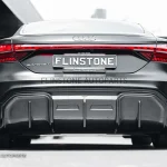 ดิฟฟิวเซอร์ Carbon Fiber Audi E-Tron ทรง Future Design (แท้)