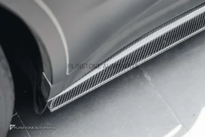 สเกิร์ตข้าง Carbon Fiber Audi E-Tron ทรง Future Design (แท้)