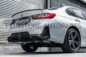 ดิฟฟิวเซอร์ Dry Carbon Fiber BMW G20 LCI Series 3 ทรง M Performance แบบ 3 ชิ้น