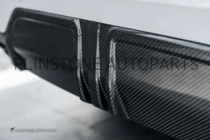 ดิฟฟิวเซอร์ Dry Carbon Fiber BMW G20 LCI Series 3 ทรง M Performance แบบ 3 ชิ้น