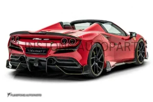 สเกิร์ตข้าง Carbon Fiber Ferrari F8 Tributo ทรง Mansory (แท้)