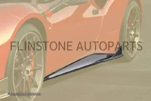 สเกิร์ตข้าง Carbon Fiber Ferrari 488 GTB/Spider Soft Kit ทรง Mansory (แท้)