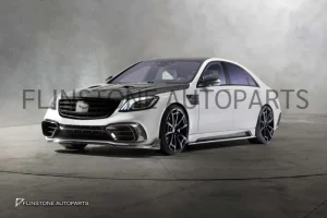ชุดกันชนรอบคัน Carbon Fiber W222 S-Class Facelift ทรง Mansory (แท้)