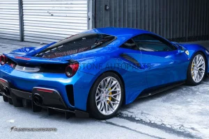 สเกิร์ตข้าง Carbon Fiber Ferrari 488 GTB/Spider ทรง Darwin Pro (แท้)