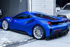 สเกิร์ตข้าง Carbon Fiber Ferrari 488 GTB/Spider ทรง Darwin Pro (แท้)
