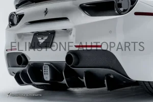 ดิฟฟิวเซอร์ Carbon Fiber Ferrari 488 GTB/Spider ทรง Diavolo (แท้)