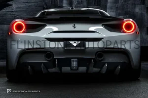 ดิฟฟิวเซอร์ Carbon Fiber Ferrari 488 GTB/Spider ทรง Diavolo (แท้)